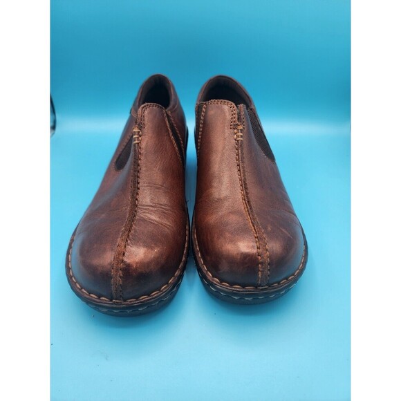 Eastland Womens 10W Sequoia Brown Leather Slip On Loafer Comfort Clogs 3172 - Picture 4 of 7